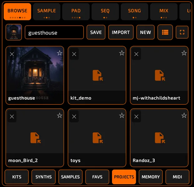 Browse projects half
