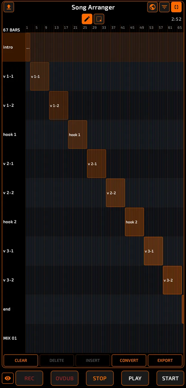 Song arranger