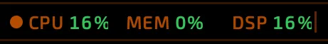 The status bar
