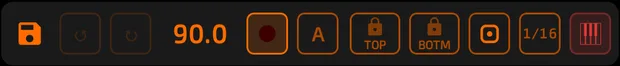 Keyboard mode in the middle strip