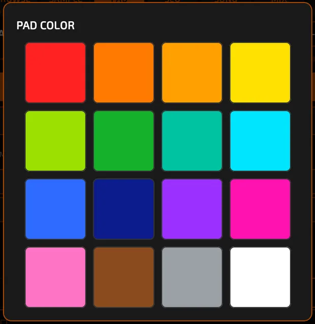 Pad colour