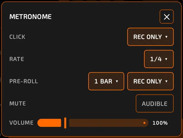 Sequencer metronome